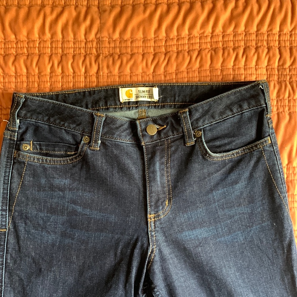 Carhartt dark-wash jeans